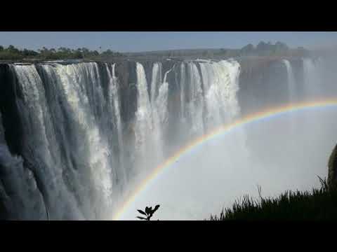 Relaxing Music with Nature Sounds - Magical Waterfall Rainbow HD