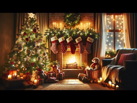 Imagine the warmth of a Christmas hearth and the soothing melodies with Fire crackling