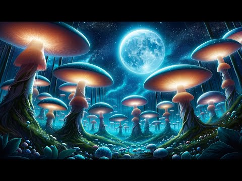🌲 Enchanted Magic Mushroom Forest Ambience 🌌 Relaxing Soundscape