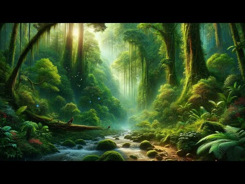 Escape to Serenity: Sleep Music with Nature Sounds, Rainforest Ambience, and Powerful Binaural Beats