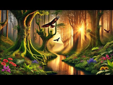 Stress Relief and Deep Relaxation | 1 Hour Delta Wave Music with Bird Calls for a Dream-Like State