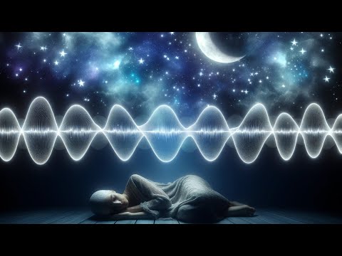 SLEEP INDUCTION DARK SCREEN: Binaural Beats Transition from Theta to Delta Waves
