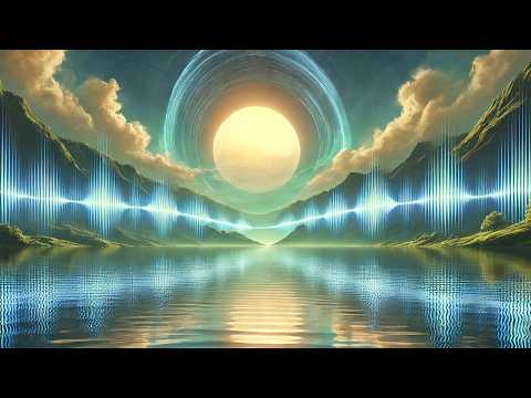 Pure Binaural Beat Tone Alpha Waves -Serotonin Release - 8Hz-10hz, 136.1hz - Running Water Effects